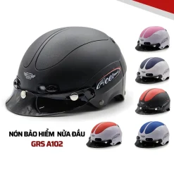 Mũ bảo hiểm nửa đầu GRS HELMETS A102 có lưỡi trai