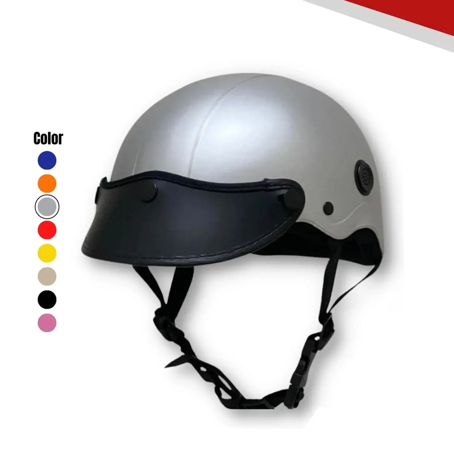 Mũ bảo hiểm nửa đầu Camry có lỗ thông gió, lưỡi trai