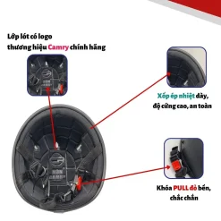 Mũ bảo hiểm nửa đầu CAMRY