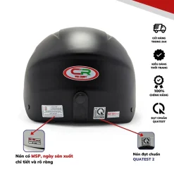 Mũ bảo hiểm nửa đầu CAMRY HELMETS
