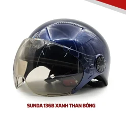 Mũ bảo hiểm nửa đầu có kính SUNDA 136B
