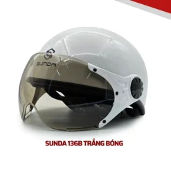 Mũ bảo hiểm nửa đầu có kính SUNDA 136B