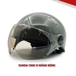 Mũ bảo hiểm nửa đầu có kính SUNDA 136B