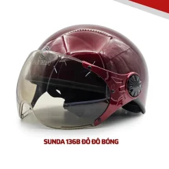 Mũ bảo hiểm nửa đầu có kính SUNDA 136B