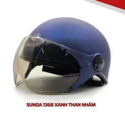 Mũ bảo hiểm nửa đầu có kính SUNDA 136B