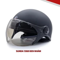 Mũ bảo hiểm nửa đầu có kính SUNDA 136B