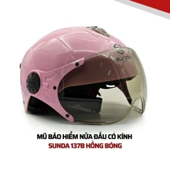 Mũ bảo hiểm nửa đầu có kính SUNDA 137B
