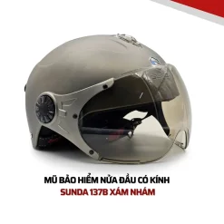 Mũ bảo hiểm nửa đầu có kính SUNDA 137B