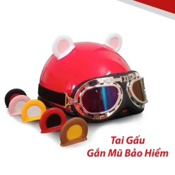 Tai gấu gắn mũ bảo hiểm