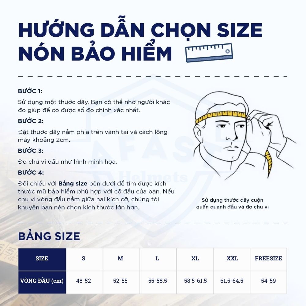 hướng dẫn chọn size