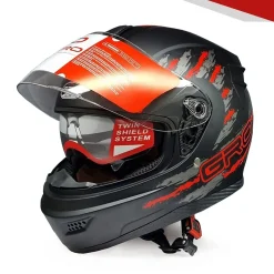 GRO HELMET ST26 chuyên phượt 2 kính