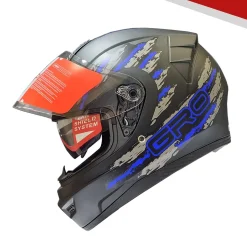 GRO HELMET ST26 chuyên phượt 2 kính