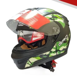 GRO HELMET ST26 chuyên phượt 2 kính