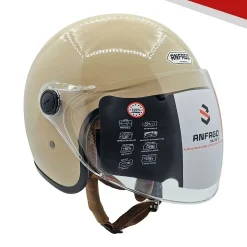 Mũ bảo hiểm 3-4 Anfago 818 kính dài
