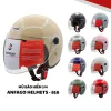 Mũ bảo hiểm 3-4 Anfago 818 kính dài