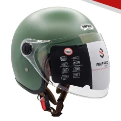 Mũ bảo hiểm 3-4 Anfago 818 kính dài