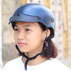 Mũ bảo hiểm nửa đầu Camry sơn nhúng cao cấp, thời trang trẻ trung