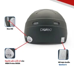 Mũ bảo hiểm nửa đầu Protec Rosa RLW