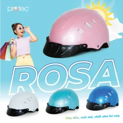 Mũ bảo hiểm nửa đầu Protec Rosa RLW