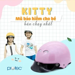 Mũ bảo hiểm nửa đầu cho bé Protec Kitty