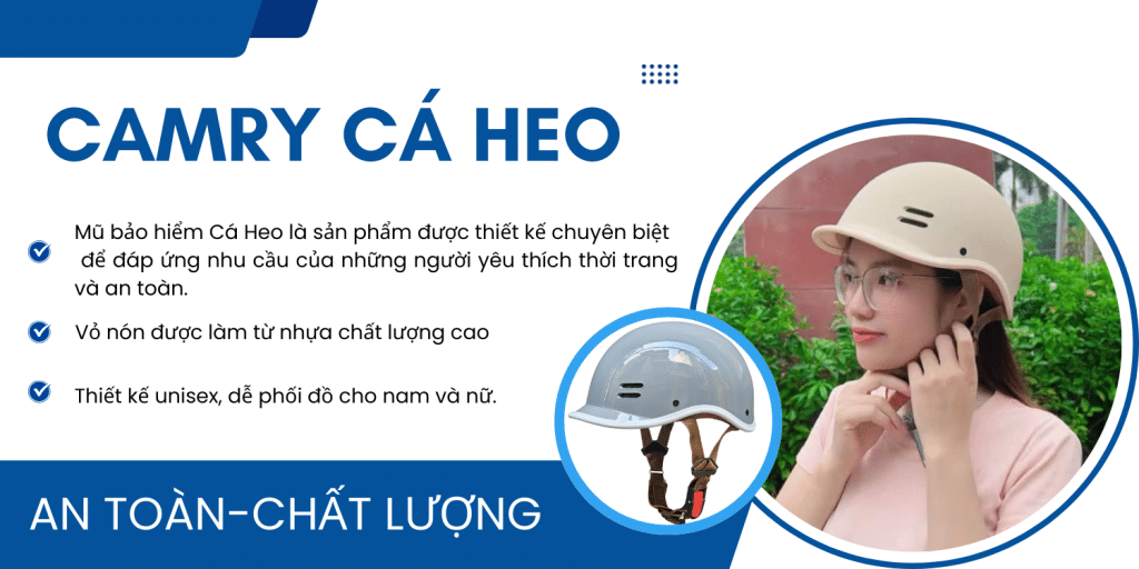 Nón Bảo Hiểm nửa đầu Camry