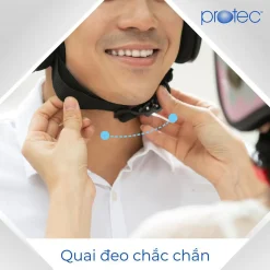 Nón bảo hiểm 1-2 đầu có kính Protec VIC