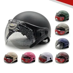 Nón bảo hiểm nửa đầu có kính GRS HELMETS A33K