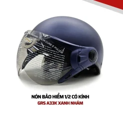 Nón bảo hiểm nửa đầu có kính GRS HELMETS A33K