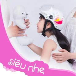 Nón bảo hiểm nửa đầu trẻ em có kính Protec Kitty