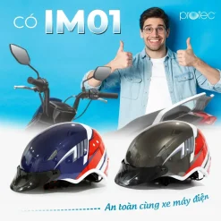 Mũ bảo hiểm nửa đầu siêu nhẹ Protec IM01