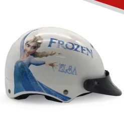 Nón Bảo Hiểm Trẻ Em Nửa Đầu Protec KITTY, Họa Tiết Nữ Hoàng Băng Giá Elsa