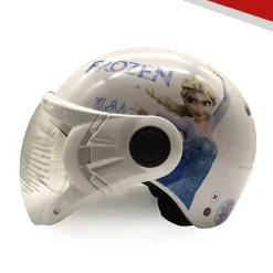 Nón bảo hiểm trẻ em 1/2 đầu có kính Protec Kitty, họa tiết nữ hoàng băng giá Frozen