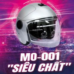 Mũ bảo hiểm 3/4 có kính Protec MO-001