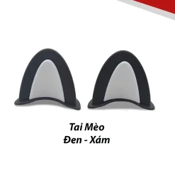 Tai mèo gắn mũ bảo hiểm