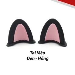 Tai mèo gắn mũ bảo hiểm