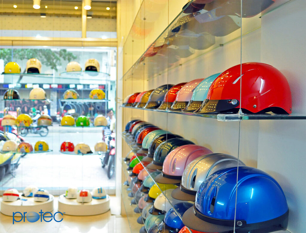 cửa hàng mũ bảo hiểm