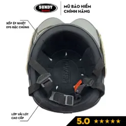 Nón bảo hiểm nửa đầu SUNDY HP01K