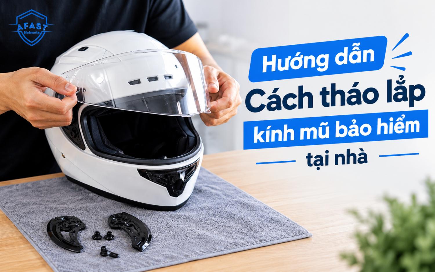 cách tháo lắp mũ bảo hiểm