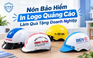 mu bao hiem in logo lam qua tang